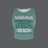 Women's Letter Round Neck Crop Tank Tops Custom Individualized Women's Round Neck Crop Tank Tops