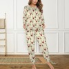 Women's Christmas Theme Leg Binding Pocket Long Pajama Sets Custom Individualized Women's Leg Binding Pocket Long Pajama Sets