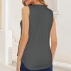 Women's Sun Star Moon V-Neck Sleeveless Tank Tops Custom Individualized Women's V-Neck Sleeveless Tank Tops