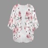 Women's Floral Print Kimono Chiffon Cover Up Custom Personalized Women's Kimono Chiffon Cover Up