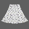 Women's Feather Print Elastic Waist Pocket Maxi Skirt Custom Personalized Women's Elastic Waist Pocket Maxi Skirt