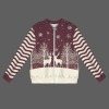 Women's Christmas Theme Casual Long Sleeve Zip-Up Bomber Jacket Custom Personalized Casual Long Sleeve Zip-Up Bomber Jacket