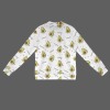 Women's Avocado Print Casual Long Sleeve Zip-Up Bomber Jacket Custom Personalized Casual Long Sleeve Zip-Up Bomber Jacket