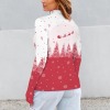 Women's Christmas Theme Turtleneck Slim Long Sleeve T-Shirt Custom Personalized Women's Turtleneck Slim Long Sleeve T-Shirt