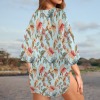 Women's Floral Print Kimono Chiffon Cover Up Custom Personalized Women's Kimono Chiffon Cover Up