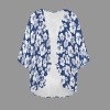 Women's Floral Print Kimono Chiffon Cover Up Custom Personalized Women's Kimono Chiffon Cover Up