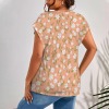 Women's Floral Print V-Neck Lace Tank Tops Custom Personalized Women's V-Neck Lace Tank Tops