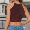Women's Heart Print Casual Tank Top Custom Personalized Women's Casual Tank Top