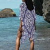 Women's Paisley Print Long Cover Up Custom Specialized Women's Long Cover Up