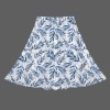 Women's Leaves Print Elastic Waist Pocket Maxi Skirt Custom Personalized Women's Elastic Waist Pocket Maxi Skirt