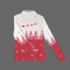 Women's Christmas Theme Turtleneck Slim Long Sleeve T-Shirt Custom Personalized Women's Turtleneck Slim Long Sleeve T-Shirt