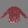 Women's Heart Print Lapel Half Zip Long Sleeve T-Shirt Custom Personalized Women's Lapel Half Zip Long Sleeve T-Shirt