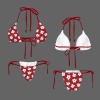 Women's Floral Print Halter String Bikini Set Custom Individualized Women's Halter String Bikini Set