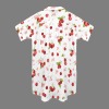 Women's Cherry Print Side Pocket Lapel Button Shirt Dress Custom Personalized Side Pocket Lapel Button Shirt Dress