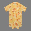 Women's Fruit Print Side Pocket Lapel Button Shirt Dress Custom Personalized Side Pocket Lapel Button Shirt Dress
