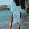 Women's Paisley Print Long Cover Up Custom Specialized Women's Long Cover Up