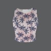 Women's Tropical Print Round Neck Crop Tank Tops Custom Individualized Women's Round Neck Crop Tank Tops