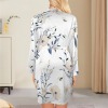 Women's Floral Print Pajama Robe Cami Sets Custom Personalized Women's Pajama Robe Cami Sets