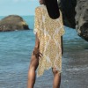 Women's Paisley Print Long Cover Up Custom Specialized Women's Long Cover Up