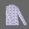 Women's Butterfly Print Turtleneck Slim Long Sleeve T-Shirt Custom Personalized Women's Turtleneck Slim Long Sleeve T-Shirt