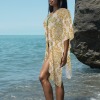 Women's Paisley Print Long Cover Up Custom Specialized Women's Long Cover Up
