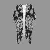 Women's Paisley Print Long Cover Up Custom Specialized Women's Long Cover Up