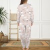 Women's Cartoon Cat Leg Binding Pocket Long Pajama Sets Custom Individualized Women's Leg Binding Pocket Long Pajama Sets