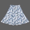 Women's Leaves Print Elastic Waist Pocket Maxi Skirt Custom Personalized Women's Elastic Waist Pocket Maxi Skirt