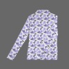 Women's Butterfly Print Turtleneck Slim Long Sleeve T-Shirt Custom Personalized Women's Turtleneck Slim Long Sleeve T-Shirt