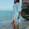 Women's Paisley Print Long Cover Up Custom Specialized Women's Long Cover Up