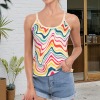 Women's Striped Spaghetti Strap Tank Top Custom Specialized Women's Spaghetti Strap Tank Top