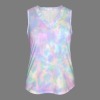 Women's Tie Dye V-Neck Sleeveless Tank Tops Custom Individualized Women's V-Neck Sleeveless Tank Tops