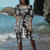 Women's Paisley Print Long Cover Up Custom Specialized Women's Long Cover Up