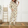 Women's Christmas Theme Leg Binding Pocket Long Pajama Sets Custom Individualized Women's Leg Binding Pocket Long Pajama Sets