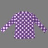 Women's Plaid Lapel Half Zip Long Sleeve T-Shirt Custom Personalized Women's Lapel Half Zip Long Sleeve T-Shirt