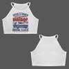 Women's Letter Print Casual Tank Top Custom Personalized Women's Casual Tank Top